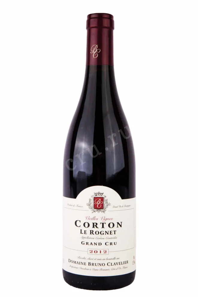 Вино Domaine Bruno Clavelier Corton Grand Cru Le Rognet Vieilles Vignes 2012 0.75 л