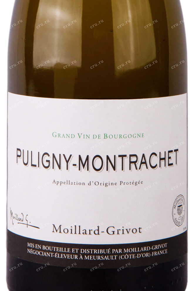 Этикетка Puligny-Montrachet Moillard-Grivot 2017 0.75 л
