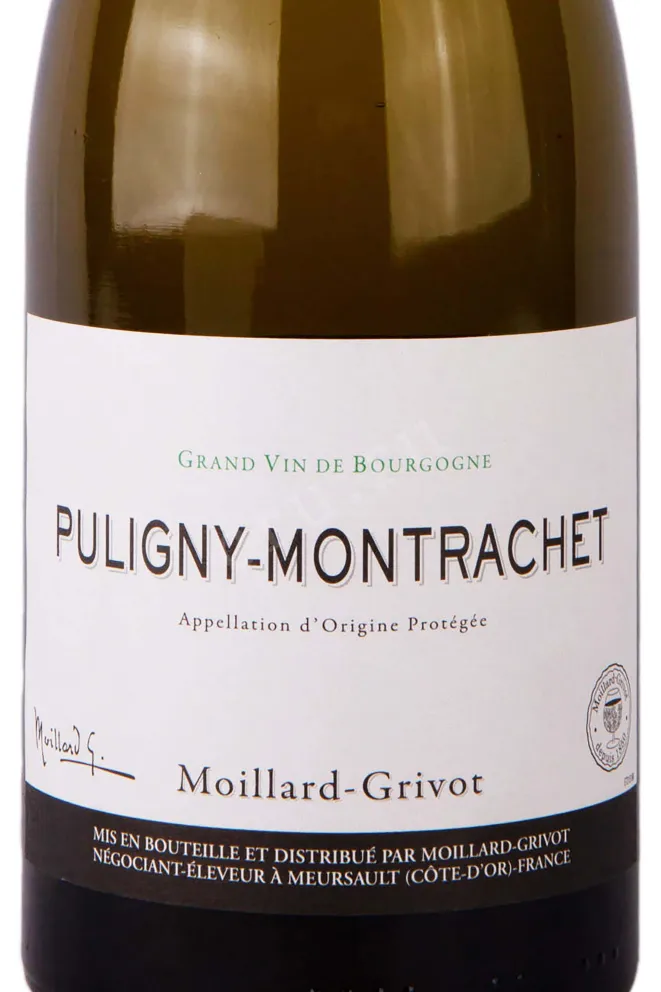 Этикетка Puligny-Montrachet Moillard-Grivot 2017 0.75 л