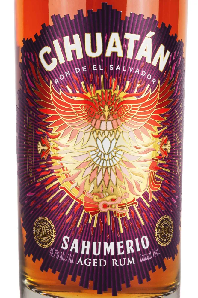 Этикетка Cihuatan Sahumerio in gift box 0.7 л