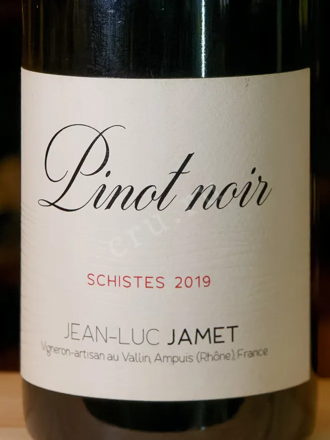 В магазине Крю Профи Domaine Jean-Luc Jamet Schistes Pinot Noir Collines Rhodaniennes 2019 0.75 л