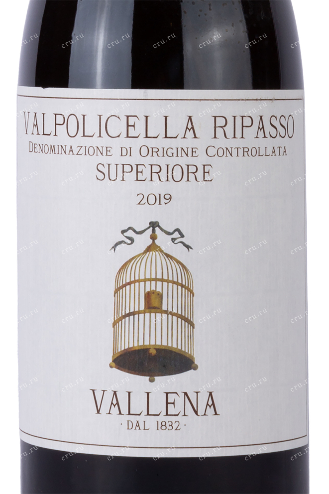 Этикетка Valpolicella Ripasso Superiore Vallena 2019 0.75 л