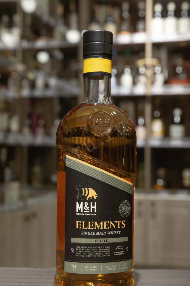В магазине Крю Профи M&H Elements Peated 0.7 л