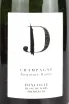 Этикетка Jacquinet Dumez Dialogie Blanc de Noirs Premier Cru gift-box 2018 1.5 л