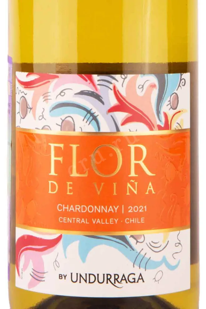 Этикетка Flor de Vina Chardonnay 2021 0.75 л