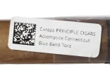 Контрэтикетка Accomplice Principle Cigars Connecticut Blue Band Toro