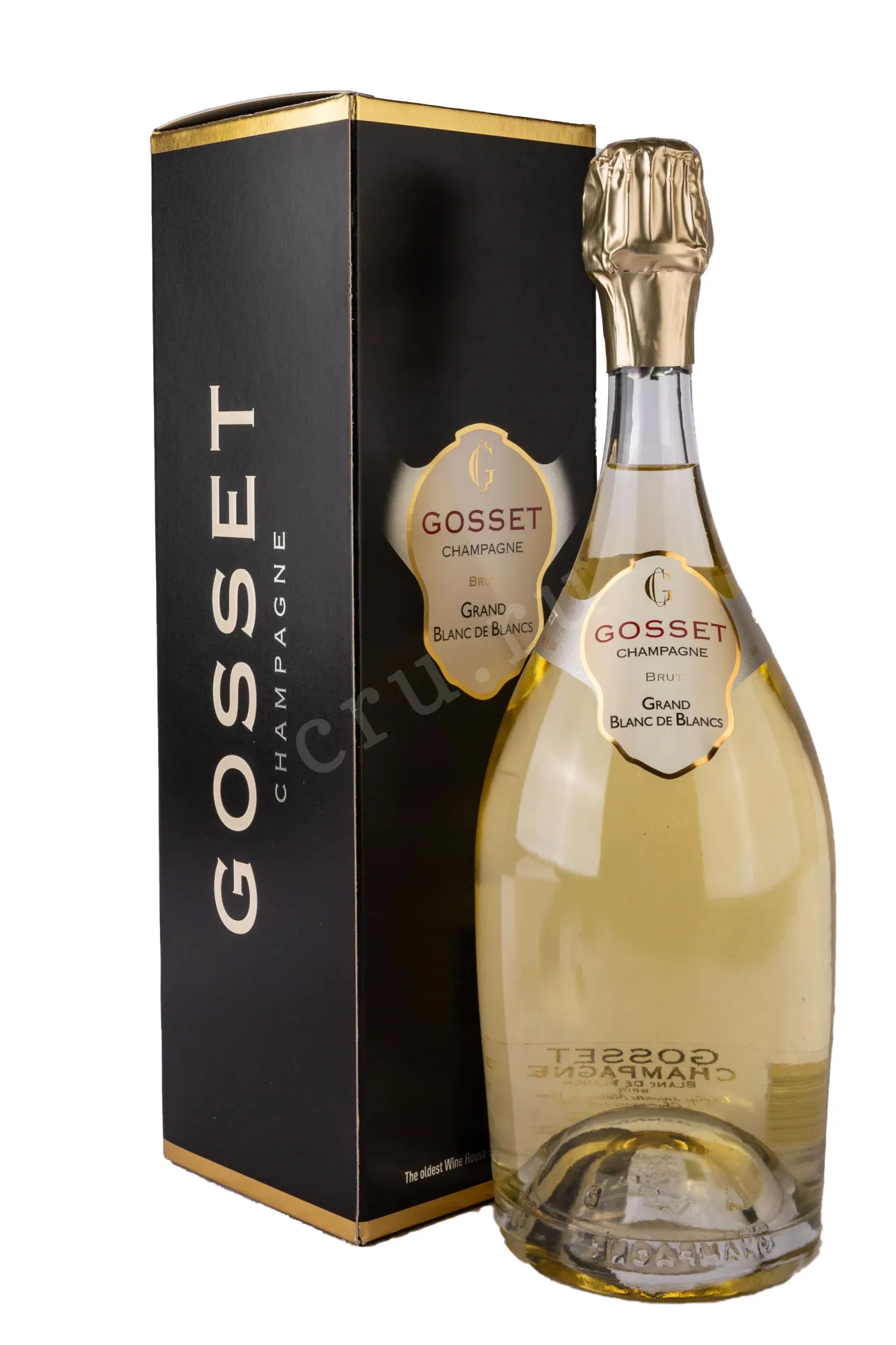 Фото — Шампанское Gosset Grand Blanc de Blancs gift box  1.5 л