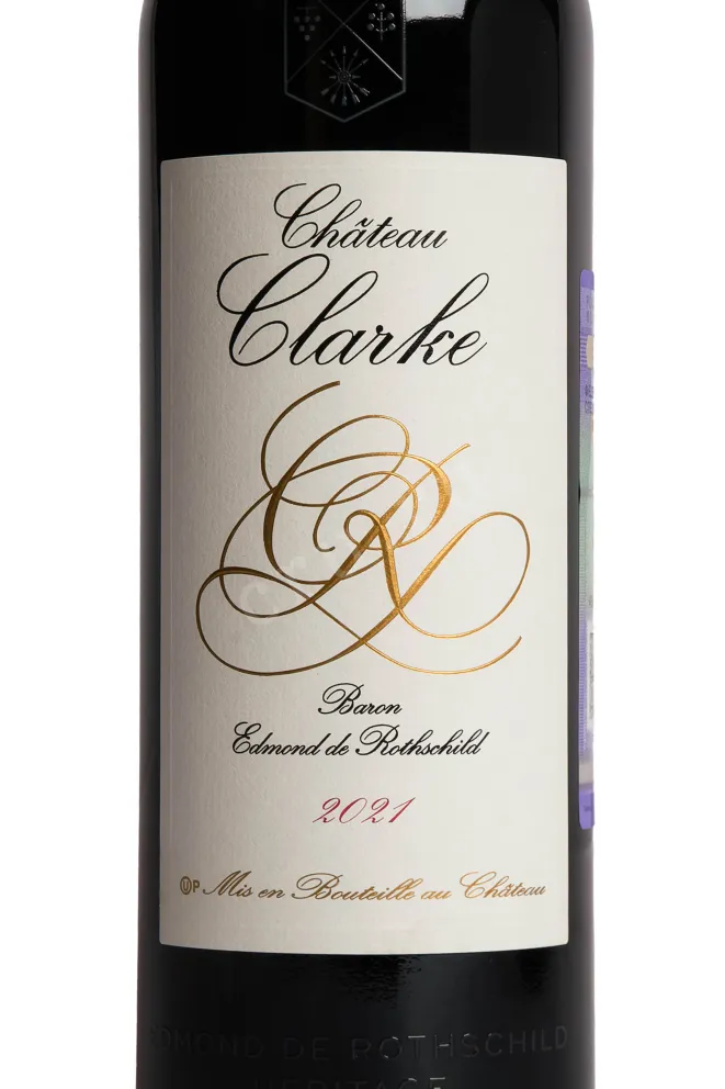 Этикетка Chateau Clarke Baron Edmond de Rothschild 2021 0.75 л