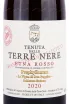 Этикетка Tenuta delle Terre Nere Prephylloxera La Vigna di Don Peppino Etna Rosso 2021 0.75 л