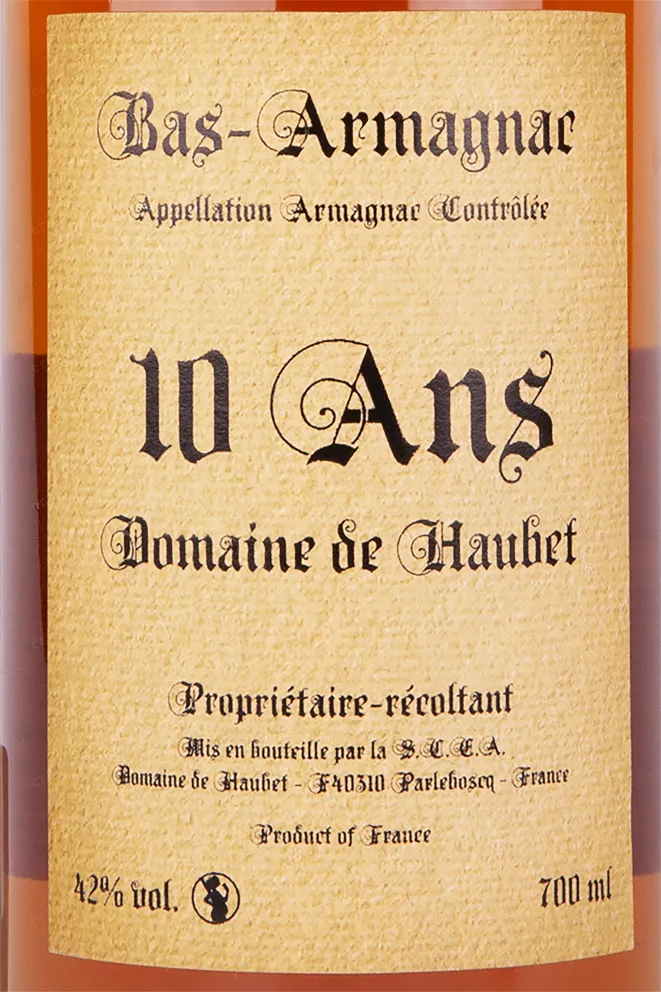Арманьяк Domaine de Haubet 10 Ans  0.7 л