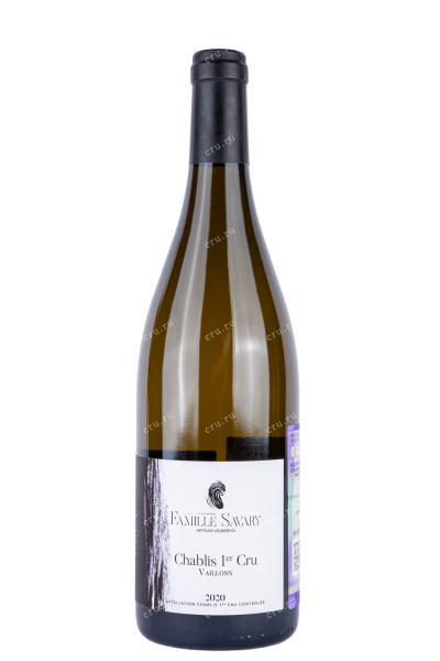 Вино Savary Chablis Premier Cru Vaillons 2020 0.75 л