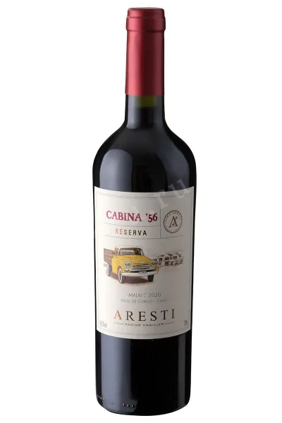 Вино Aresti Cabina '56 Reserva Malbec Semi-Sweet Valle de Curico DO 2022 0.75 л