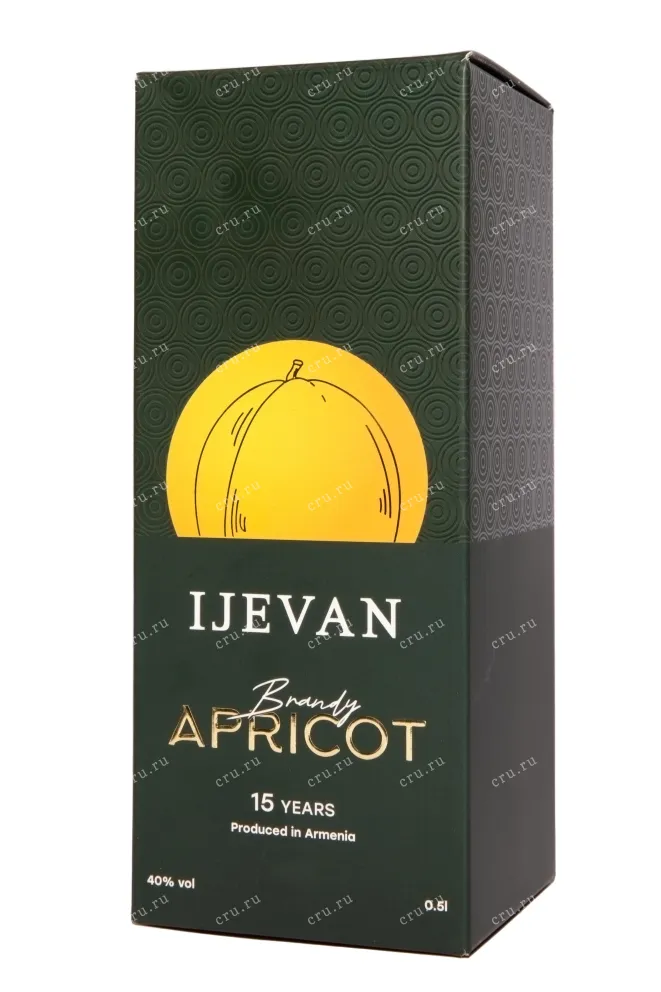 Подарочная коробка Ijevan Brandy Apricot 15 years in gift box 0.5 л