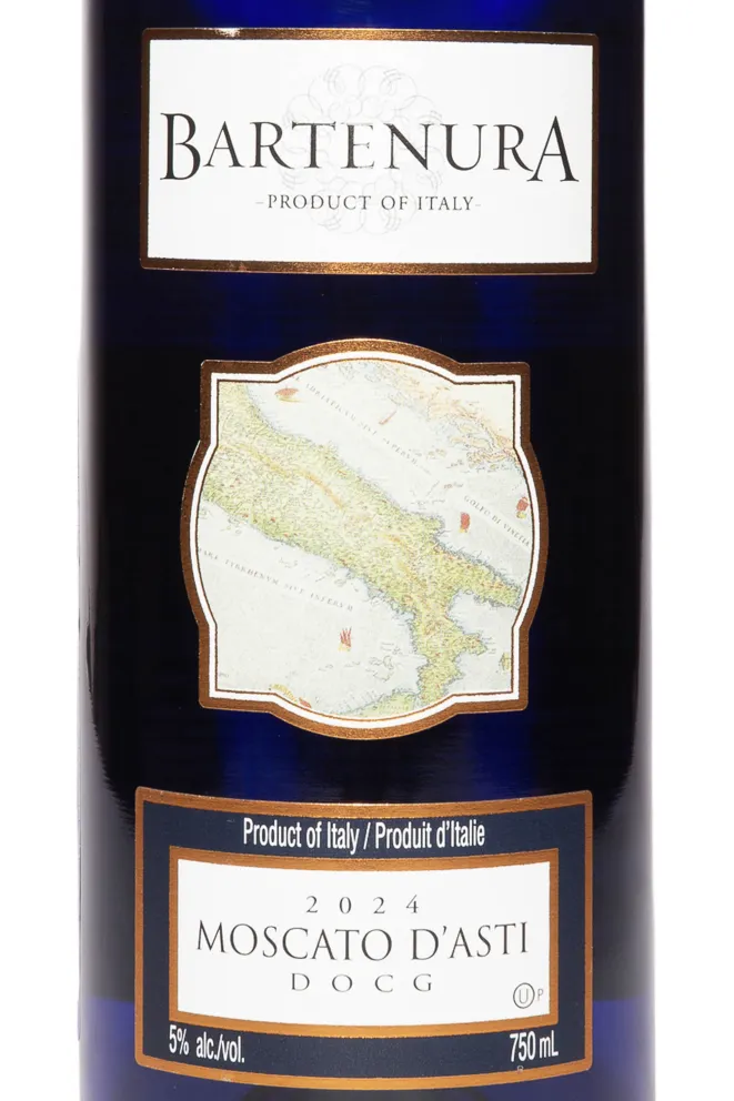 Этикетка Bartenura Moscato D'Asti DOCG 2024 0.75 л