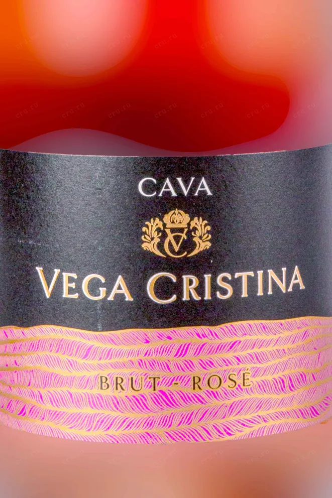 Этикетка Vega Cristina Cava Rose 2022 0.75 л