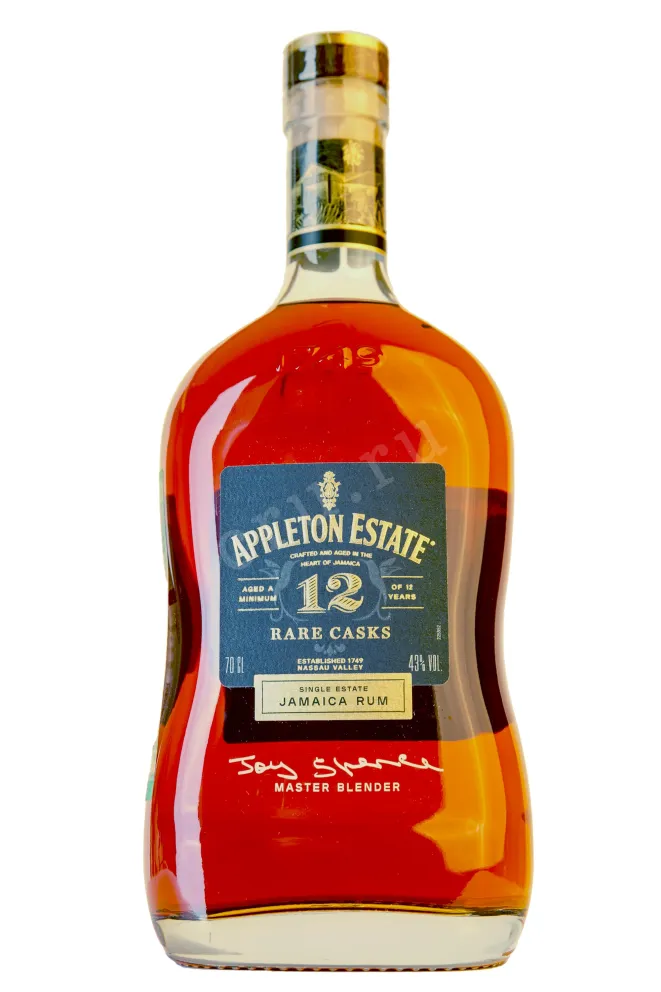 Бутылка Appleton Estate Rare Blend Casks 12 years in giftset with 2 glasses 0.7 л