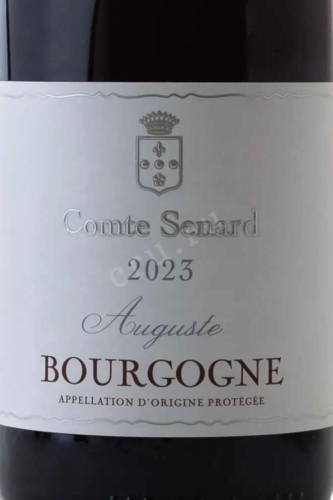 Этикетка Comte Senard Auguste Bourgogene AOC 2023 0.75 л