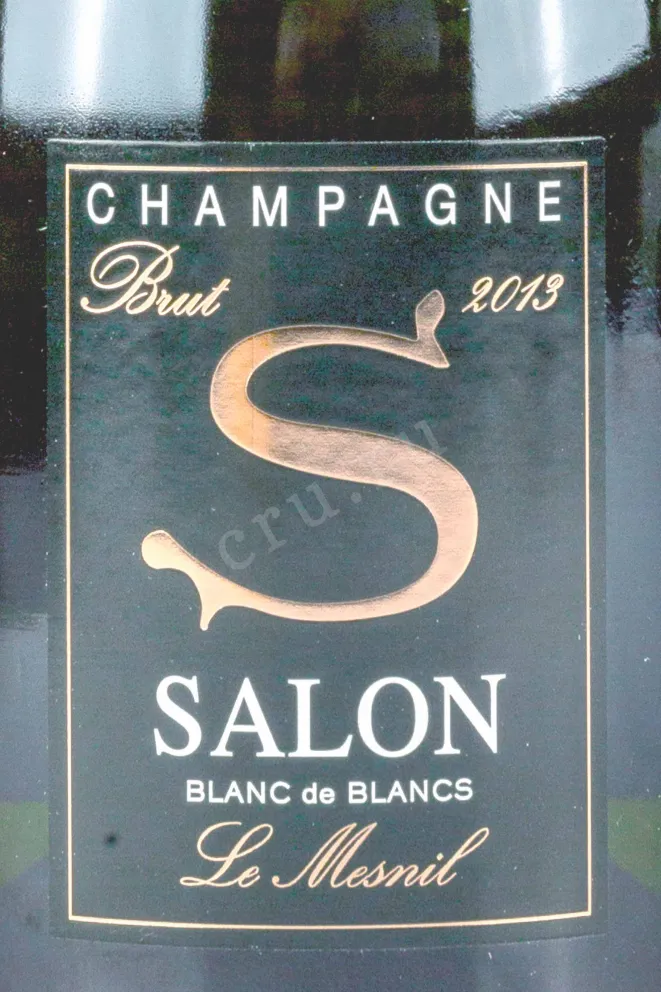 Этикетка Salon Le Mesnil Blanc de Blancs in wooden box 0.75 л