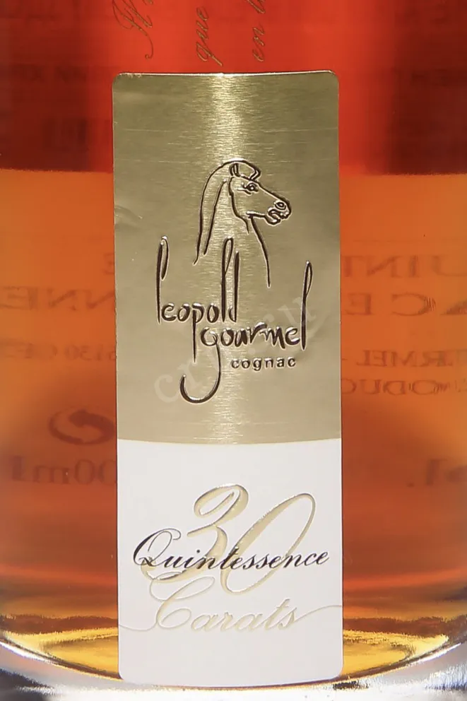 Этикетка Leopold Gourmel Quintessence 30 Carats in gift box 1994 0.7 л
