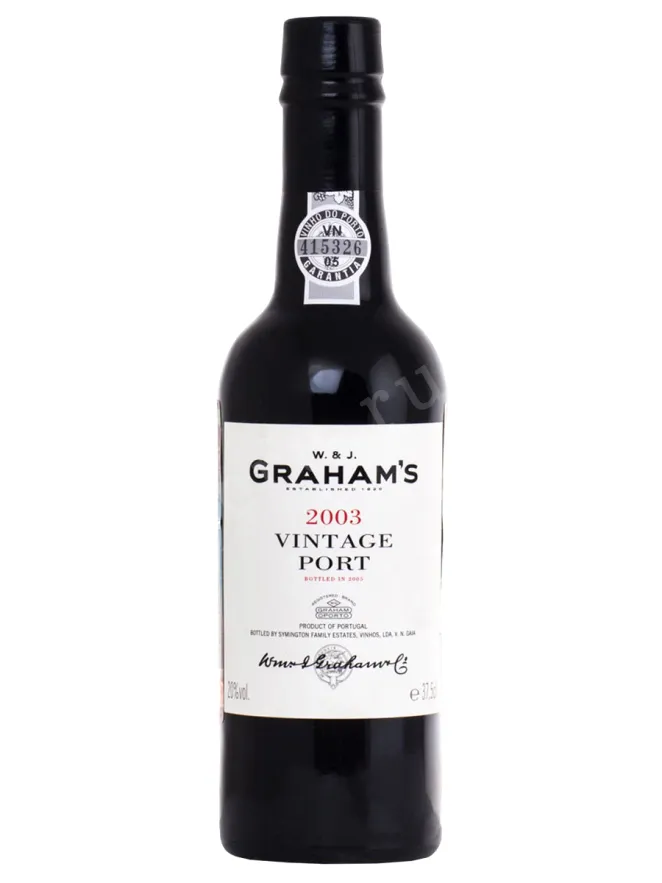 Портвейн Grahams Vintage 2003 0.375 л