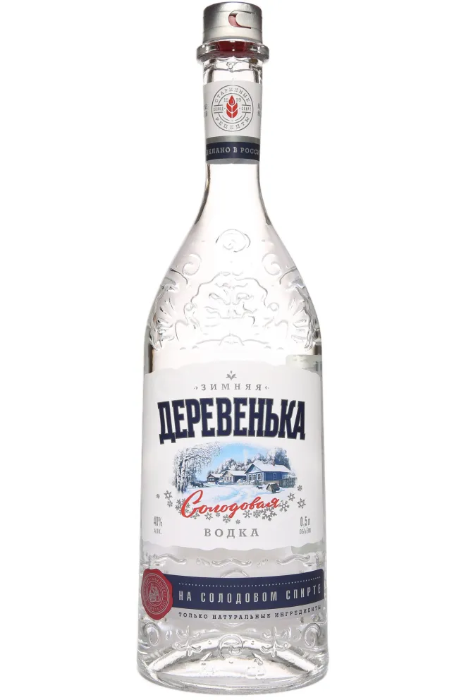 Водка Зимняя Деревенька Солодовая  0.5 л