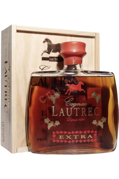 Коньяк Lautrec Extra in wooden box  0.7 л