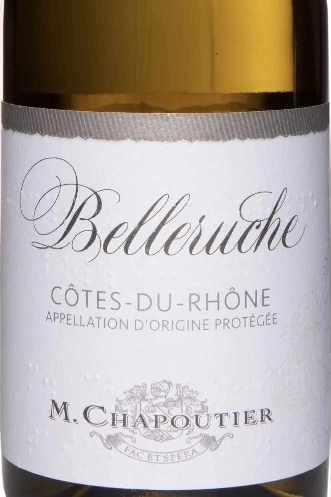 Этикетка M.Chapoutier Cotes du Rhone Belleruche AOC dry white 2023 0.75 л