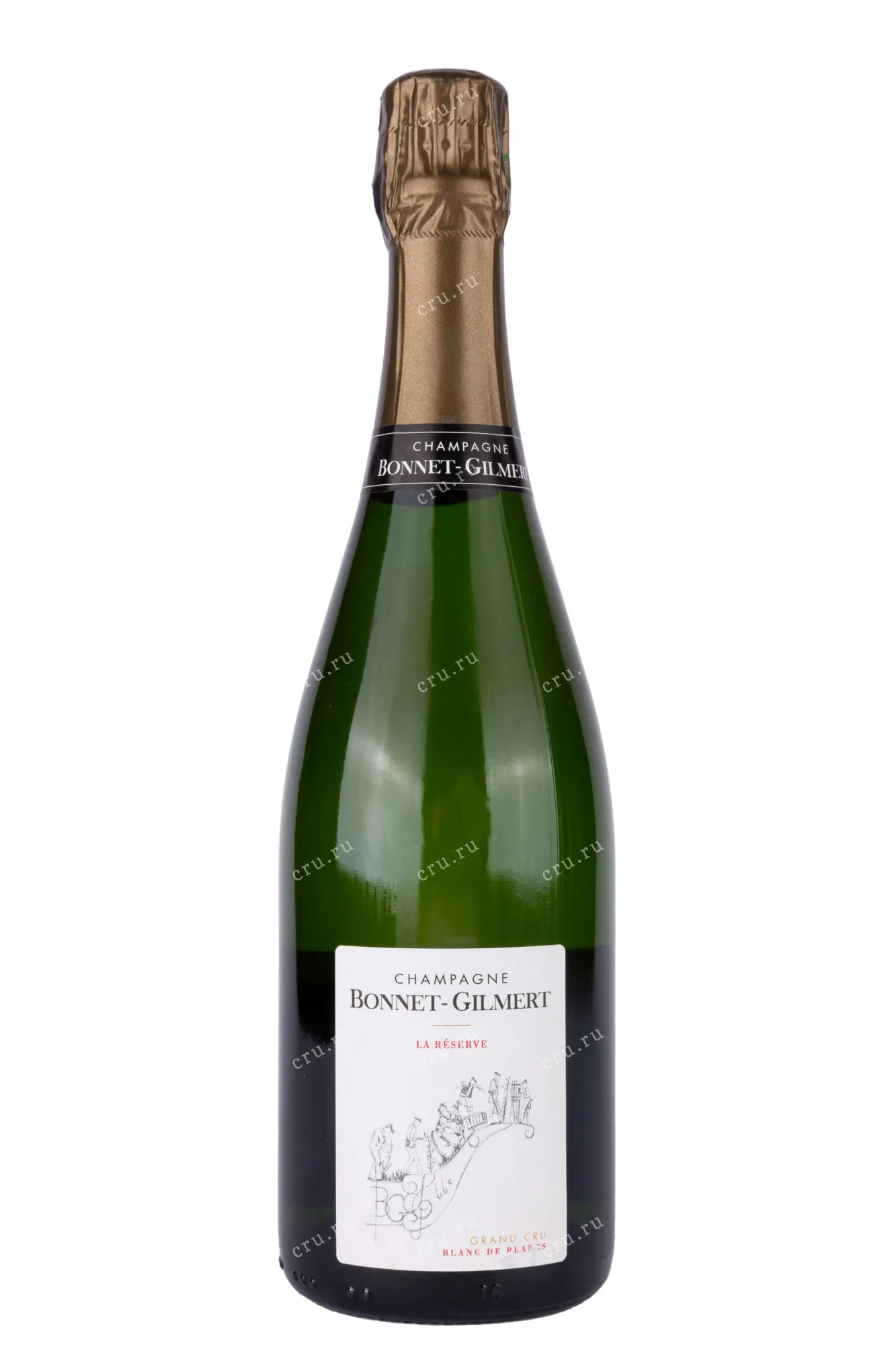 Фото — Шампанское Bonnet Gilmert La Reserve Grand Cru Blanc de Blancs Brut 2021 0.75 л