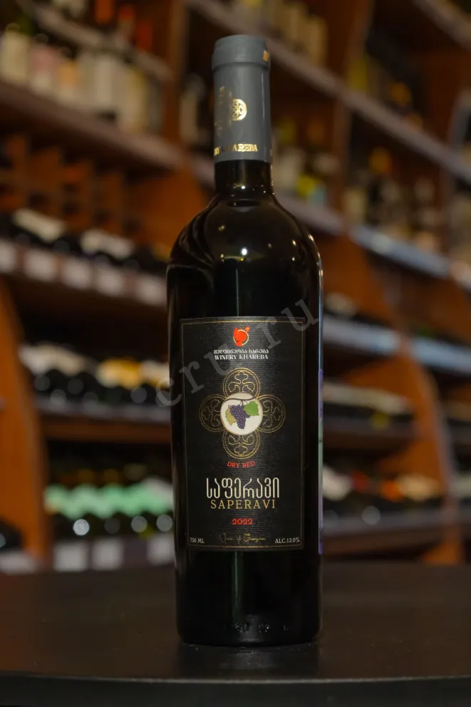В магазине Крю Профи Winery Khareba Saperavi with fruity tones 2022 0.75 л
