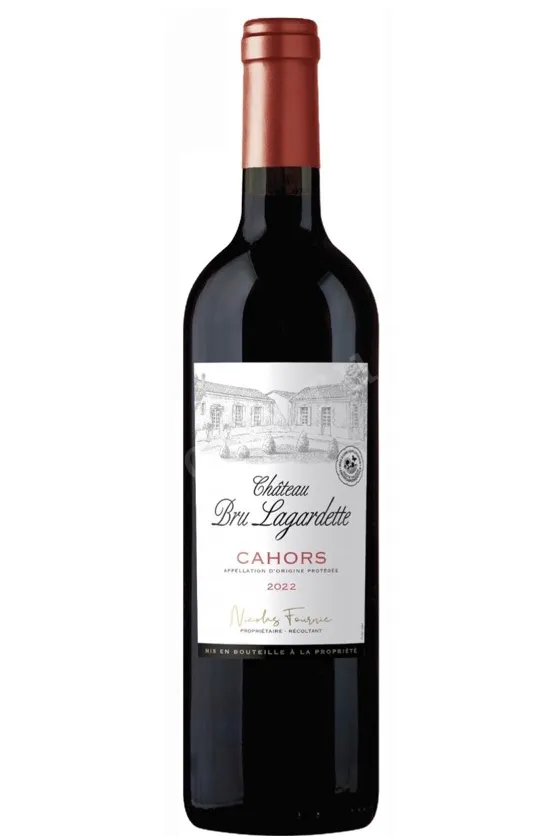 Вино Chateau Bru Lagardette Cahors AOC 2022 0.75 л