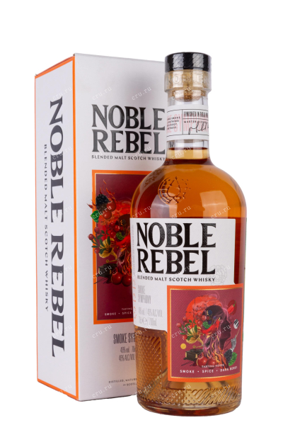 Виски Noble Rebel Smoke Symphony Blended Malt gift box  0.7 л