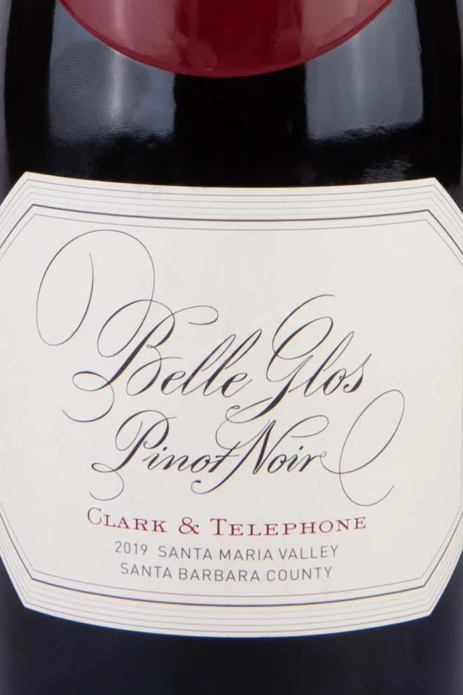 Этикетка Belle Glos Pinot Noir Clark & Telephone 2018 0.75 л