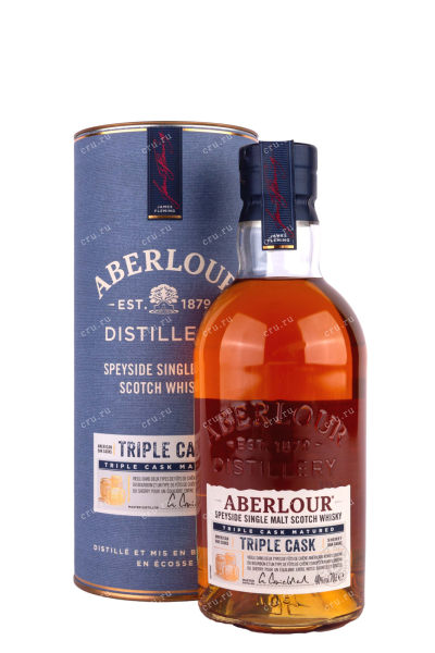 Виски Aberlour Triple Cask Matured Speyside single malt in tube  0.7 л