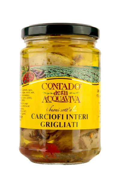 Grillled Whole Artichokes "Contado Degil Aqcuaviva"