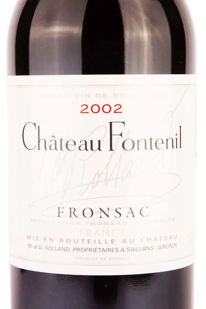 Этикетка Chateau Fontenil Rolland Collection 2002 1.5 л