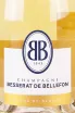 Этикетка Besserat de Bellefon Blanc de Blancs in gift box 2017 0.75 л