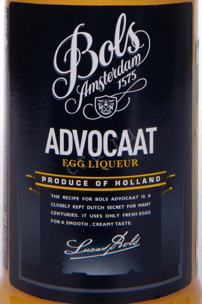 Этикетка Bols Advocaat 0.7 л