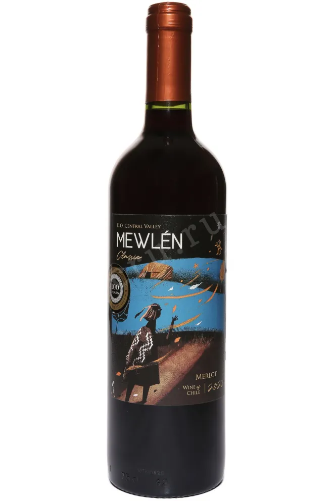Вино Mewlen Classic Merlot Central Valley DO 2023 0.75 л