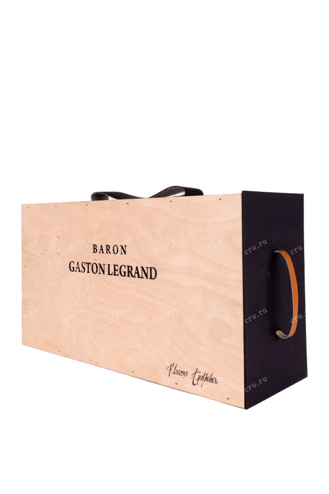 Деревянная коробка Baron G. Legrand Bas Armagnac gift set 4 wooden box 1993 0.2 л