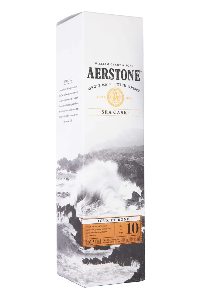 Подарочная коробка Aerstone Sea Cask 10 years in gift box 0.7 л