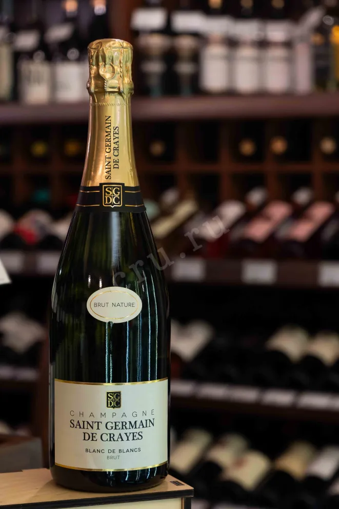 В магазине Крю Профи Saint Germain de Crayes Blanc de Blancs Brut in gift box 2018 0.75 л