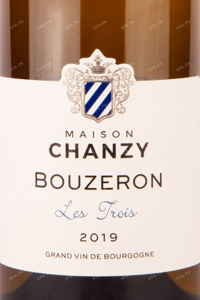 Этикетка Maison Chanzy Bouzeron Les Trois 2019 0.75 л