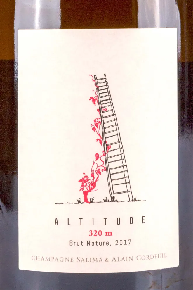 Этикетка Salima et Alain Cordeuil Altitude 320m 2017 0.75 л