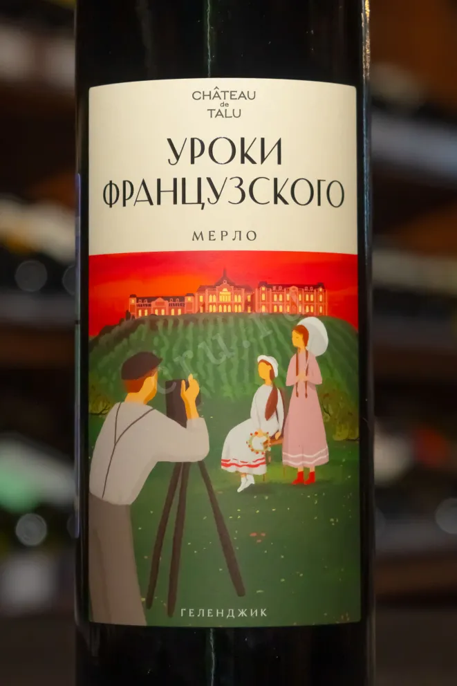 В магазине Крю Профи Chateau de Talu French Lessons Merlot 2023 0.75 л