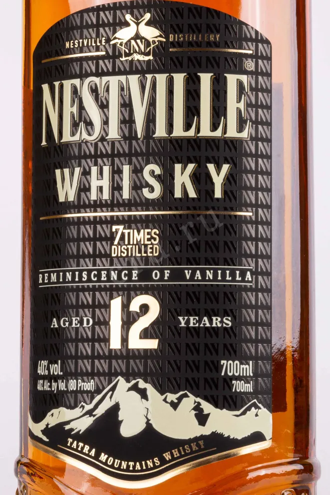 Этикетка Nestville 12 years old gift box 0.7 л
