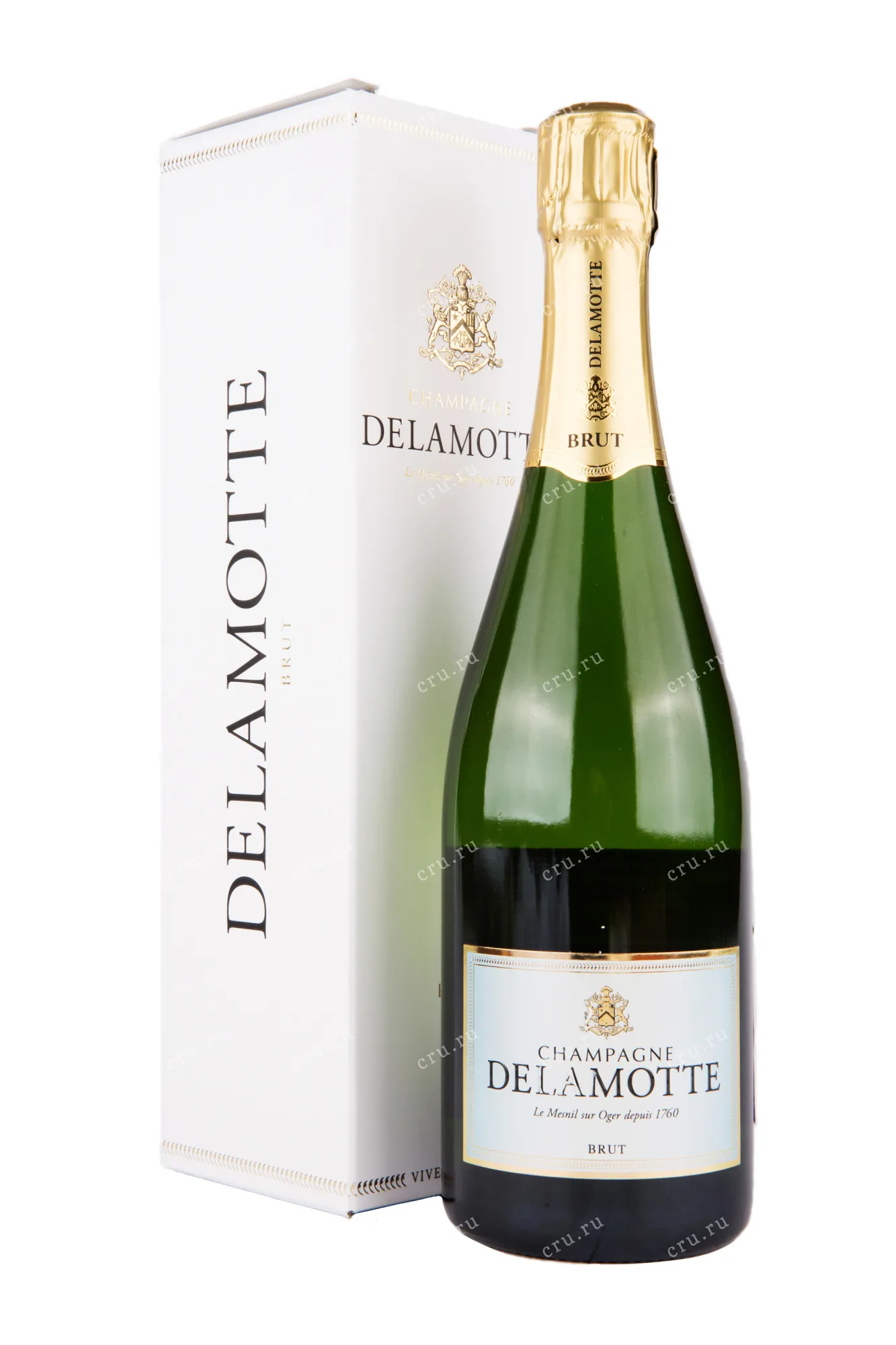 Фото — Шампанское Delamotte Brut gift box  0.75 л
