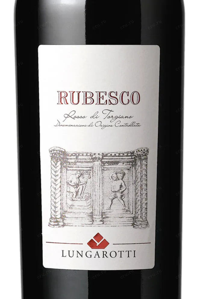 Этикетка Lungarotti Rubesco 2016 0.75 л