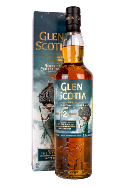 Виски Glen Scotia Release №1 Palo Cortado Cask Finish 12 years old gift box  0.7 л