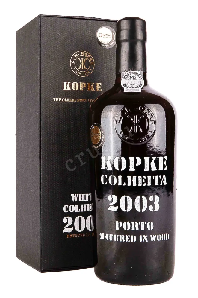 Портвейн Kopke Colheita White Porto in gift box 2003 0.75 л
