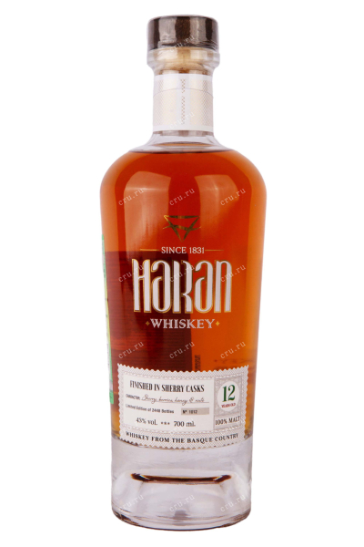 Виски Haran Finished in Sherry Cask 12 years  0.7 л